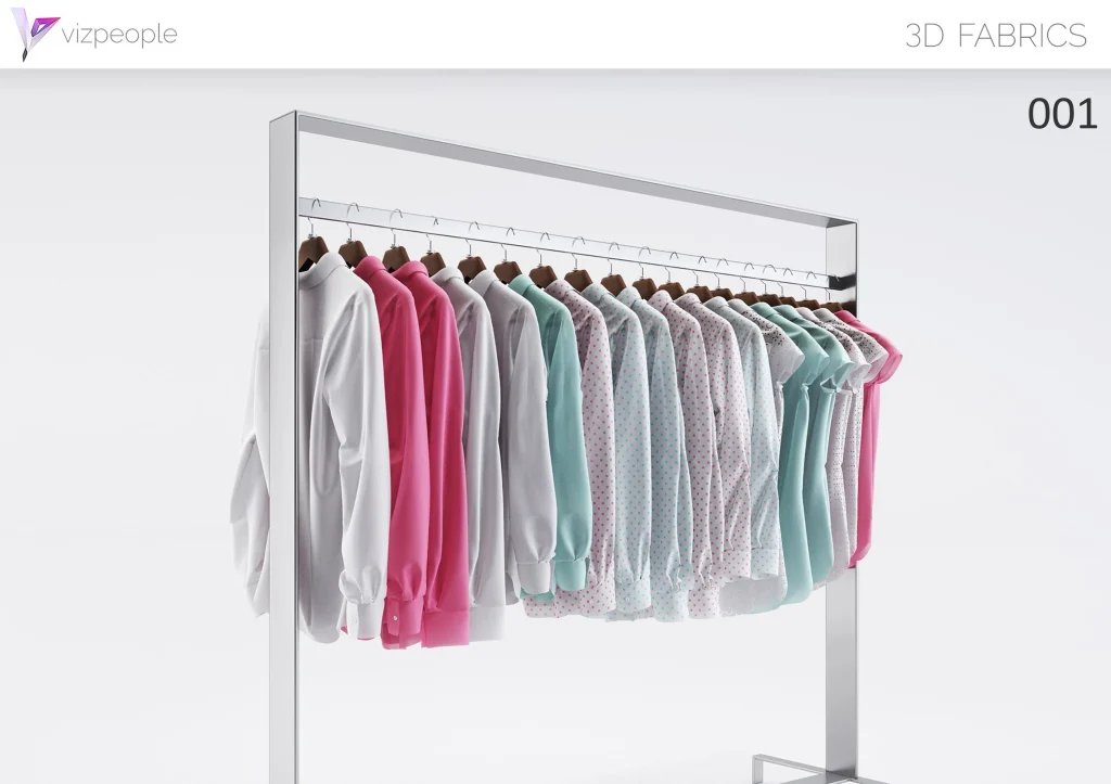 این تصویر برای آبجکت پارچه‌های سه‌بعدی 3D Fabrics برای 3ds Max است