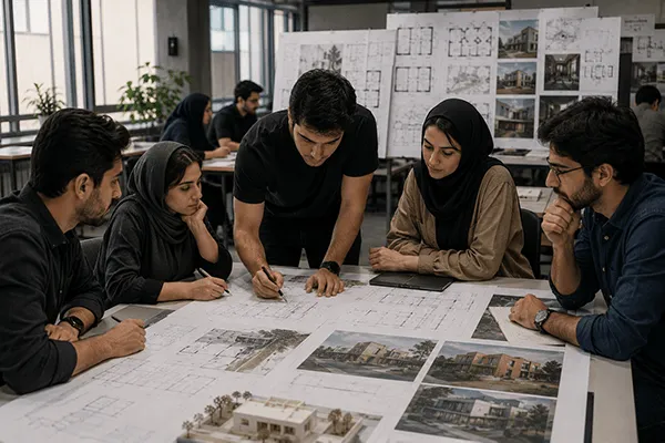 بررسی پروژه های دانشجویی معماری برای یادگیری طراحی